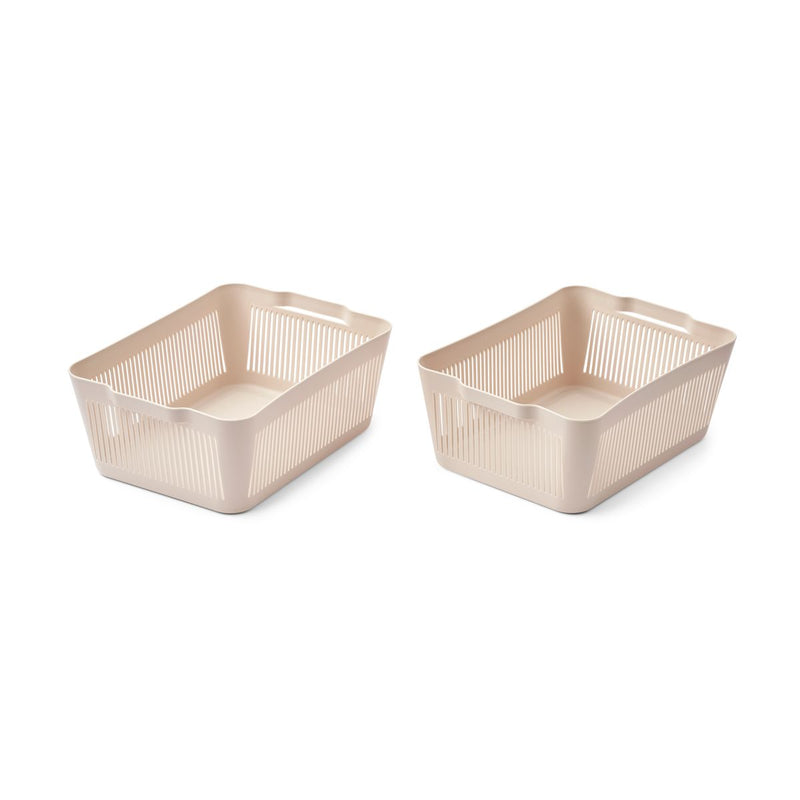 Liewood Makeeva Basket L 2-Pack - Sandy - BASKET