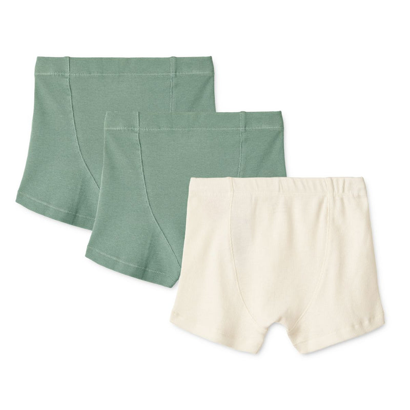 Liewood Felix boxers 3 pack - Peppermint x2 / Creme de la creme - BOXERS
