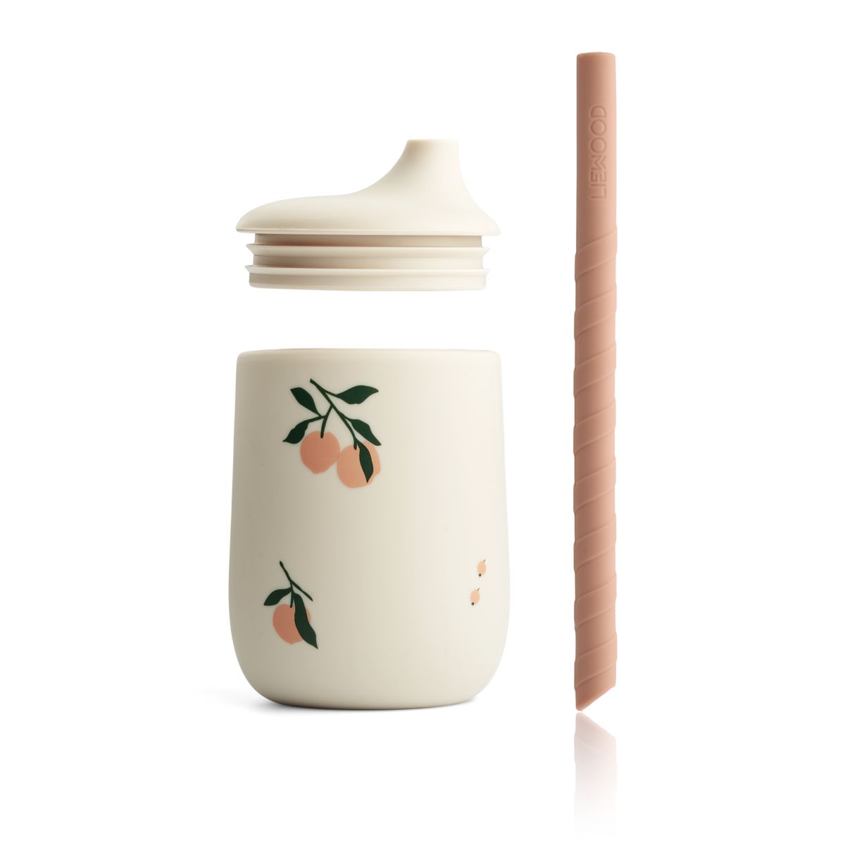 Liewood Ellis Printed Sippy Cup - Peach / Sea shell mix - CUP