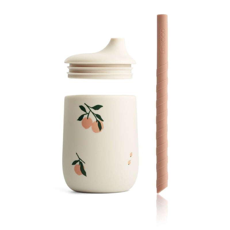 Liewood Ellis Printed Sippy Cup - Peach / Sea shell mix - CUP