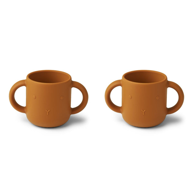 Liewood Gene cup 2 pack - Rabbit mustard - CUP