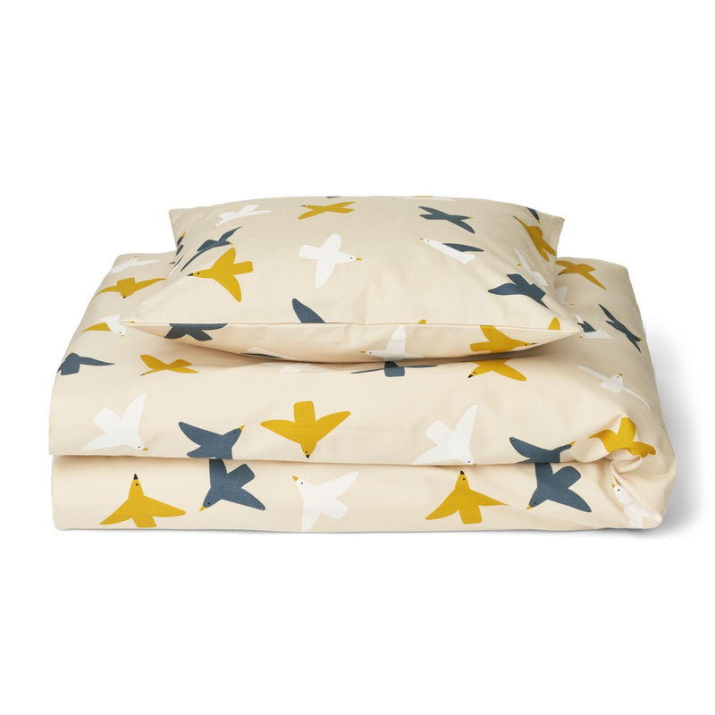 Liewood Ingeborg Junior Bedding 100x140 - Birds / Sea shell - BEDDING