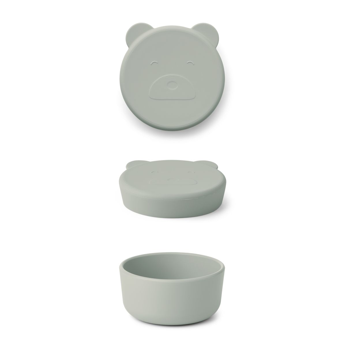 Liewood Carrie Snack Box Small - Mr bear dove blue - SNACKBOX