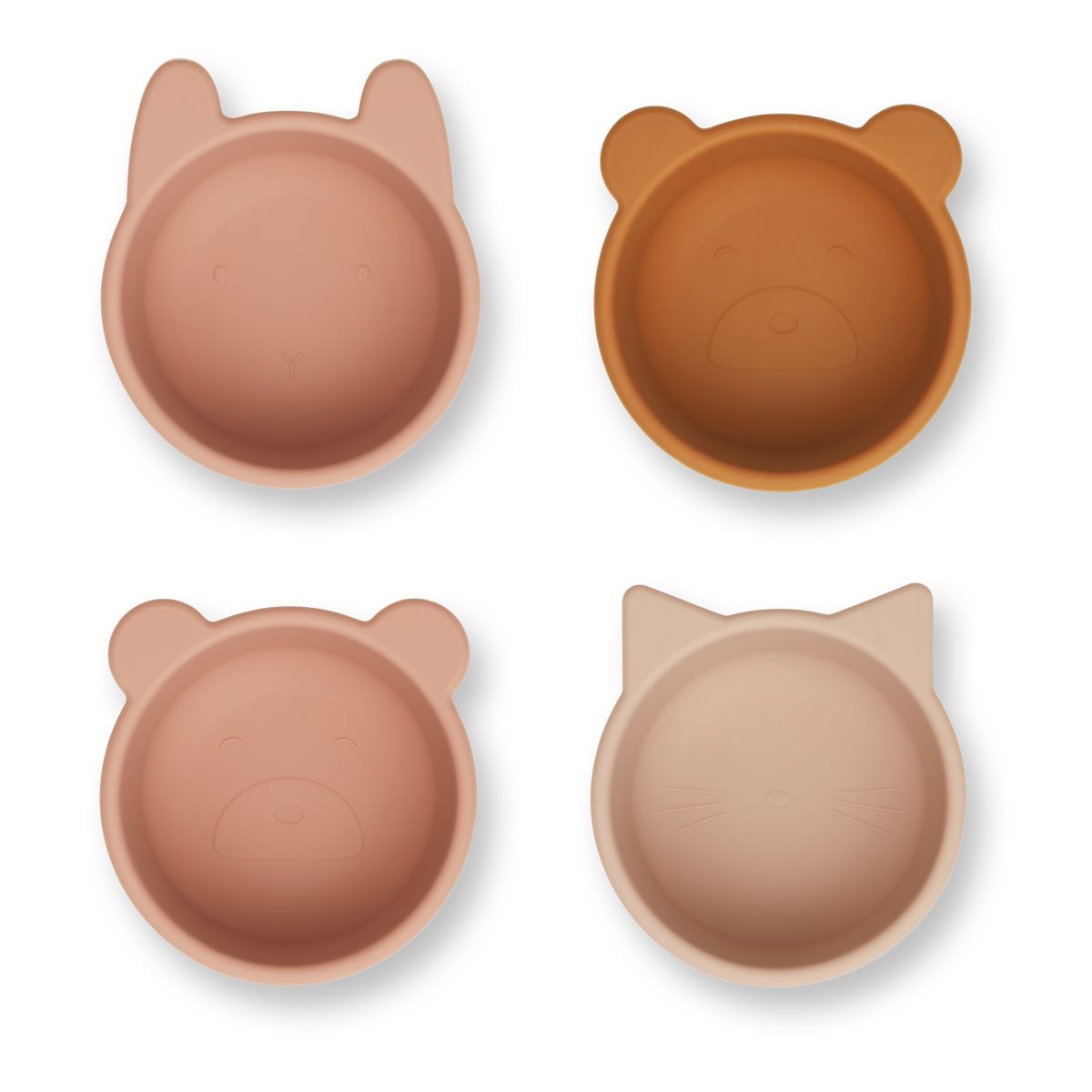 Liewood Malene Silicone Bowls 4 Pack - Rose multi mix - BOWL