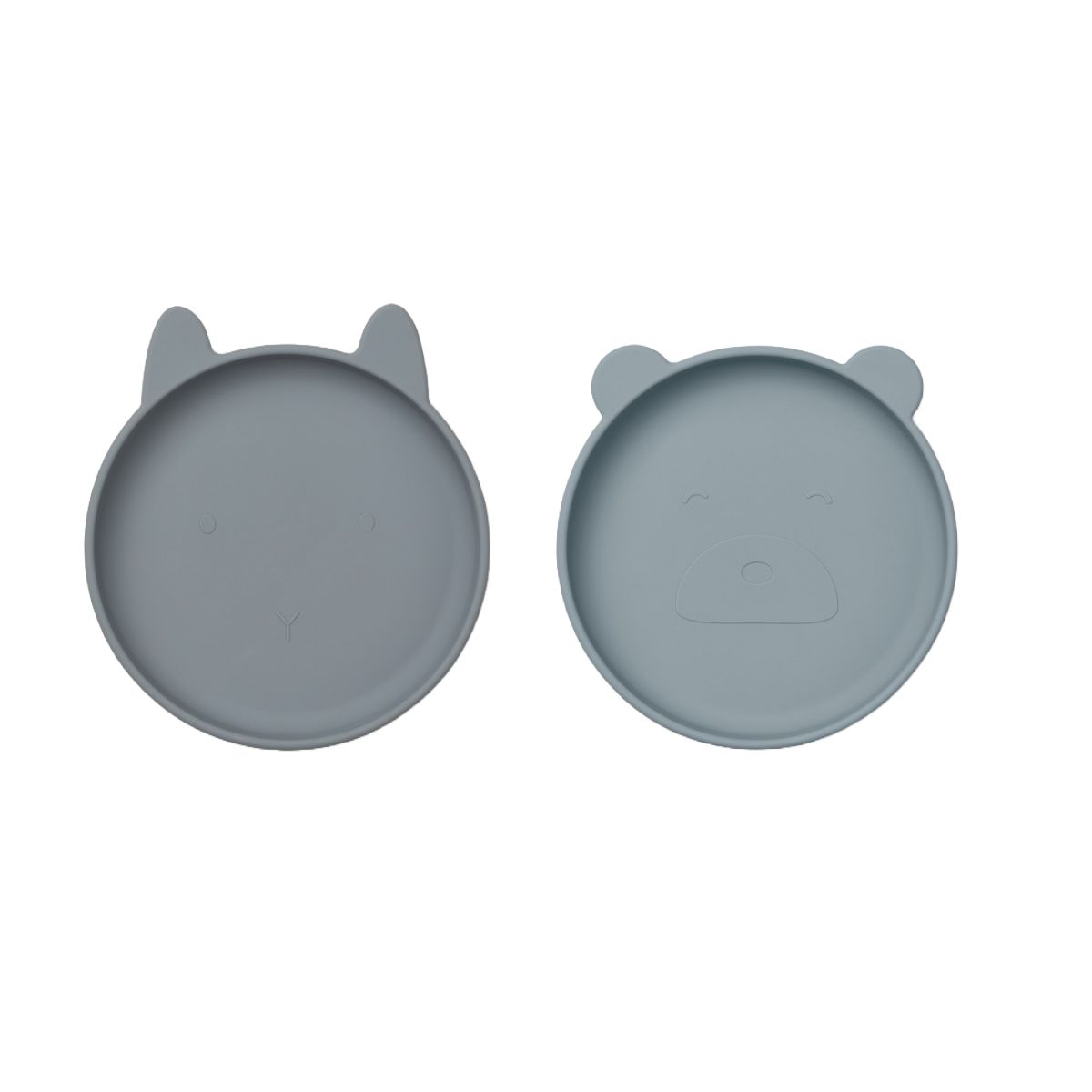 Liewood Olivia Plate 2 Pack - Blue mix - PLATE