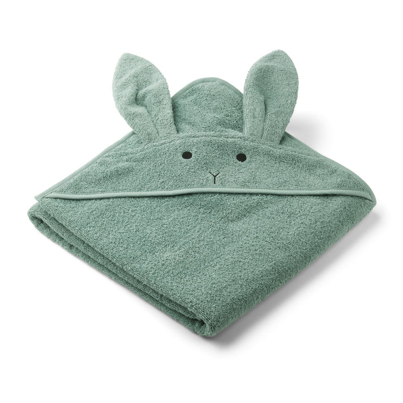 Liewood Augusta Hooded Junior Towel - Rabbit peppermint - TOWEL / WASHCLOTH