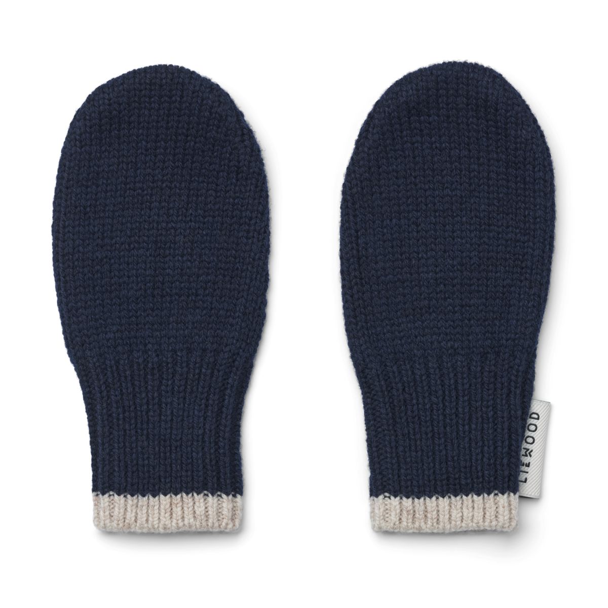 Liewood Pipi Baby Mittens - Classic navy / Sandy melange - GLOVES/MITTENS