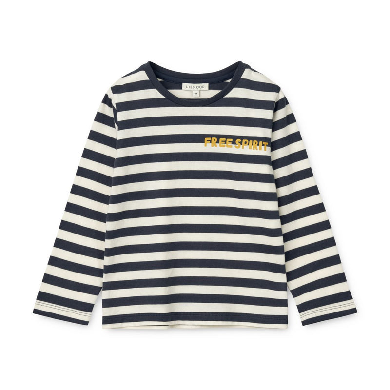 Liewood Apia T-shirt ls - Y/D Stripe Classic navy / Creme de la creme - TSHIRT