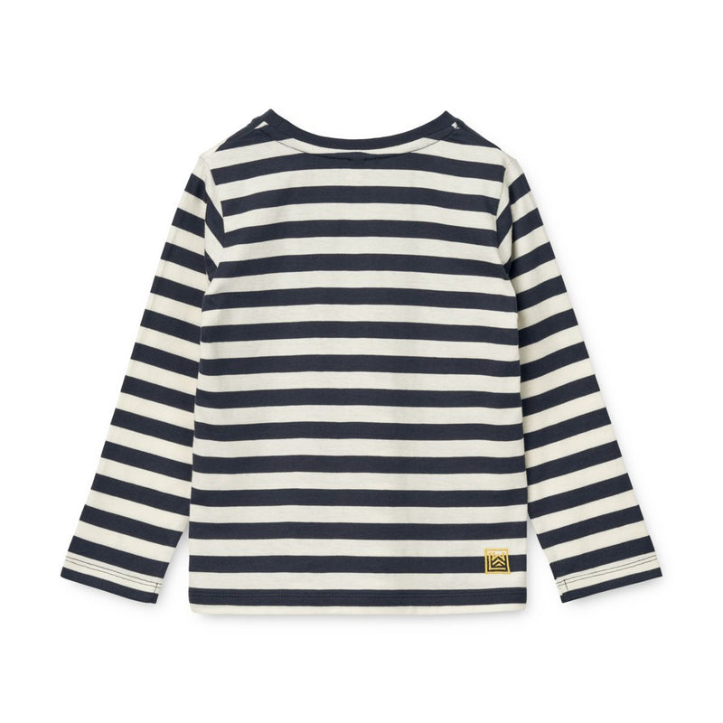 Liewood Apia T-shirt ls - Y/D Stripe Classic navy / Creme de la creme - TSHIRT