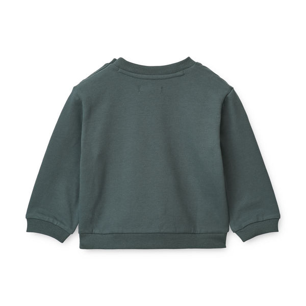 Liewood Lucio Baby Sweatshirt - Whale blue - SWEATSHIRT