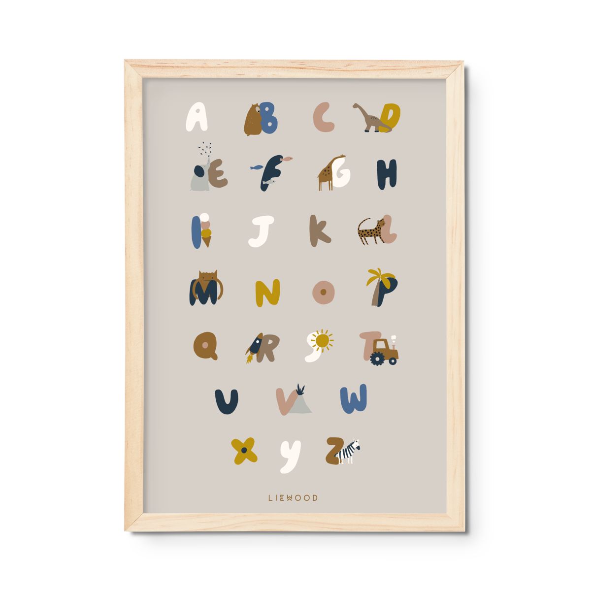 Liewood Beverly poster - Alphabet / Sandy - POSTER