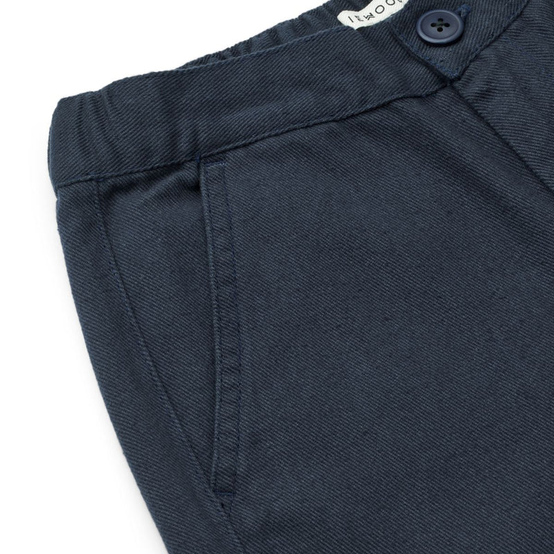 Liewood Bergamote brushed twill trousers - Classic navy - PANTS