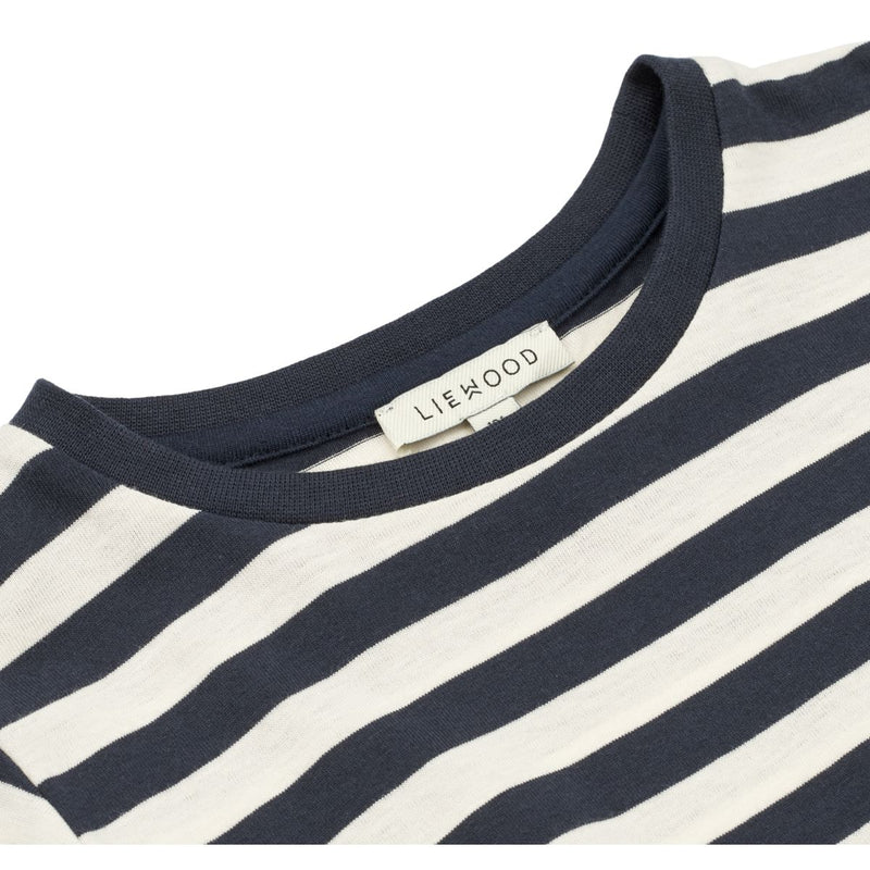 Liewood Lima ls dress - Y/D Stripe Classic navy / Creme de la creme - DRESS