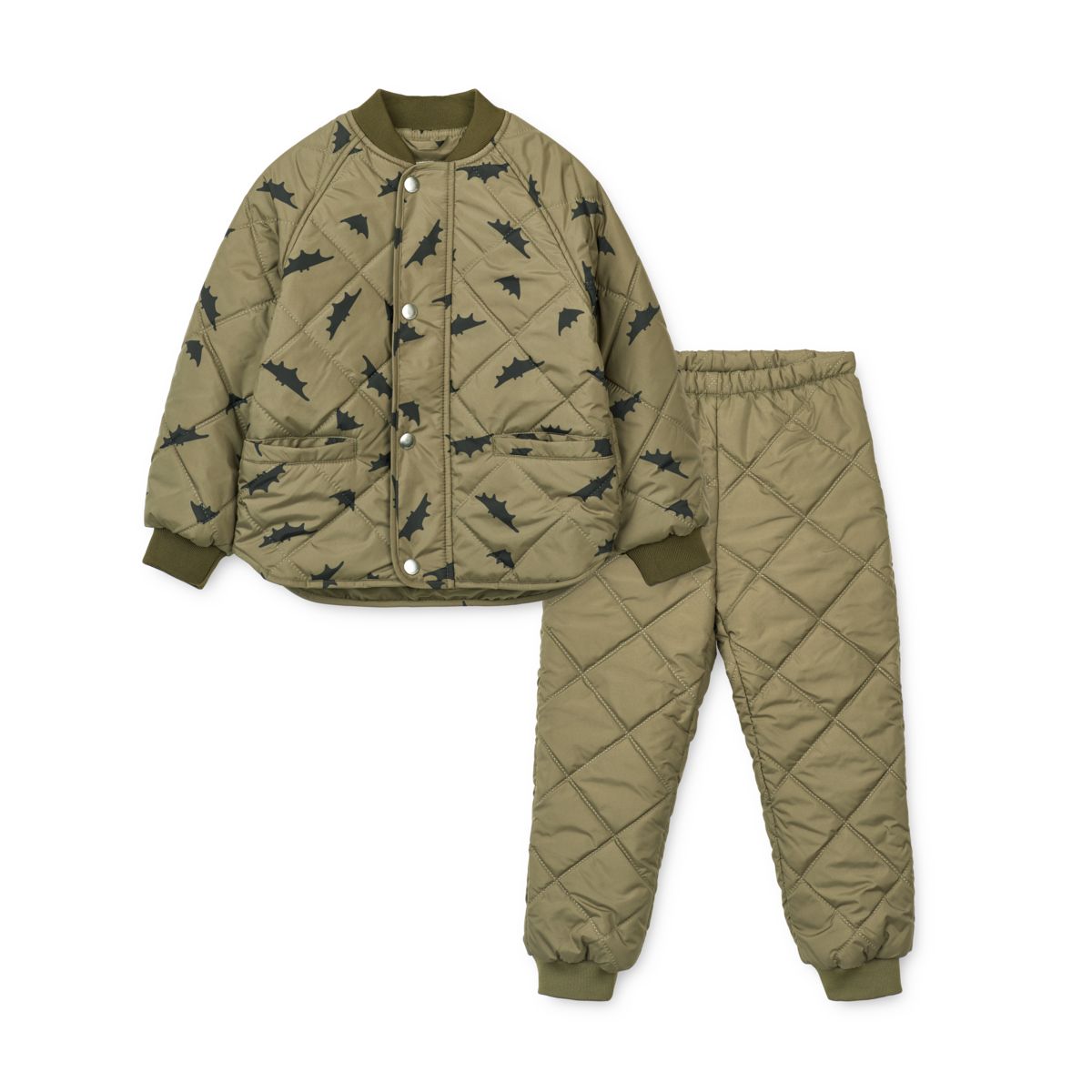 Liewood Anniston Thermo Set Junior - Bats / Khaki - SET