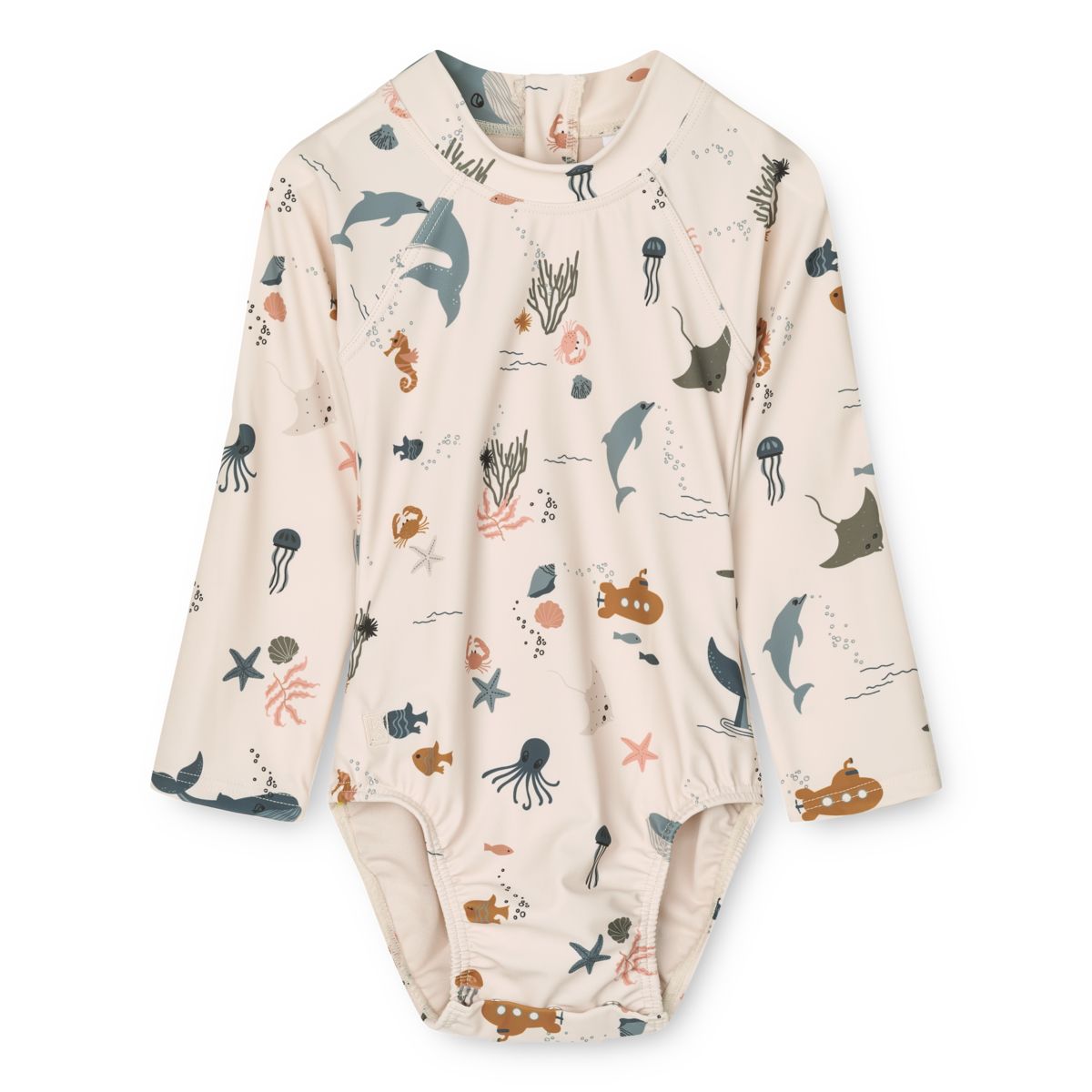 Liewood Maxime baby swimsuit - Sea creature / Sandy - SWIMSUIT