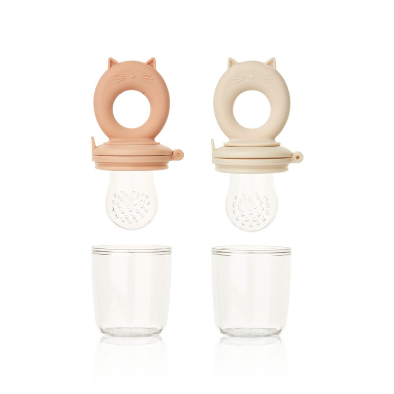 Liewood Miranda Food Feeder 2-pack - Tuscany rose / Apple blossom - FEEDER