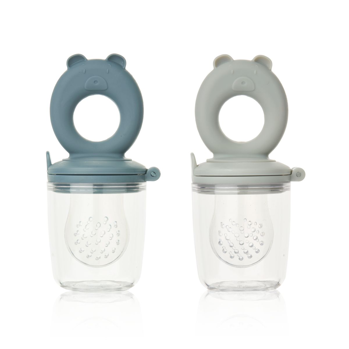 Liewood Miranda Food Feeder 2-pack - Whale blue / Dove blue - FEEDER