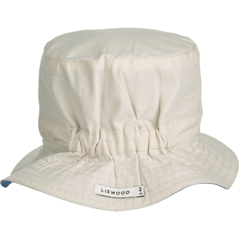 Liewood Sander Reversible Sun Hat - Shark / Riverside - HATS/CAP