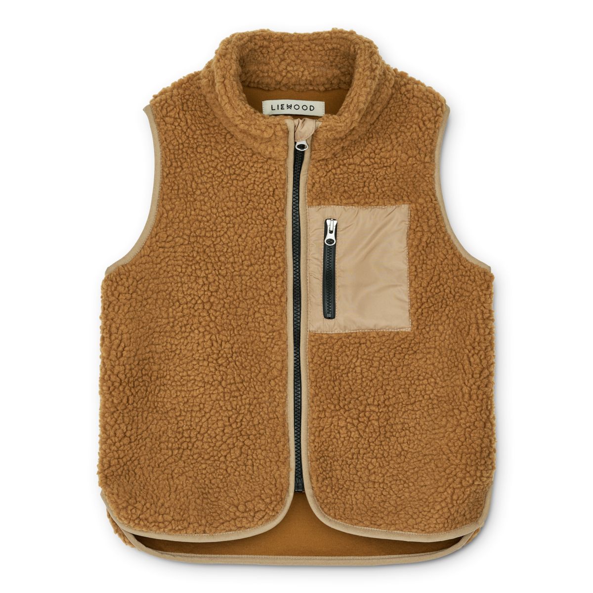 Liewood Vada Pile Vest - Golden caramel / Oat mix - VEST