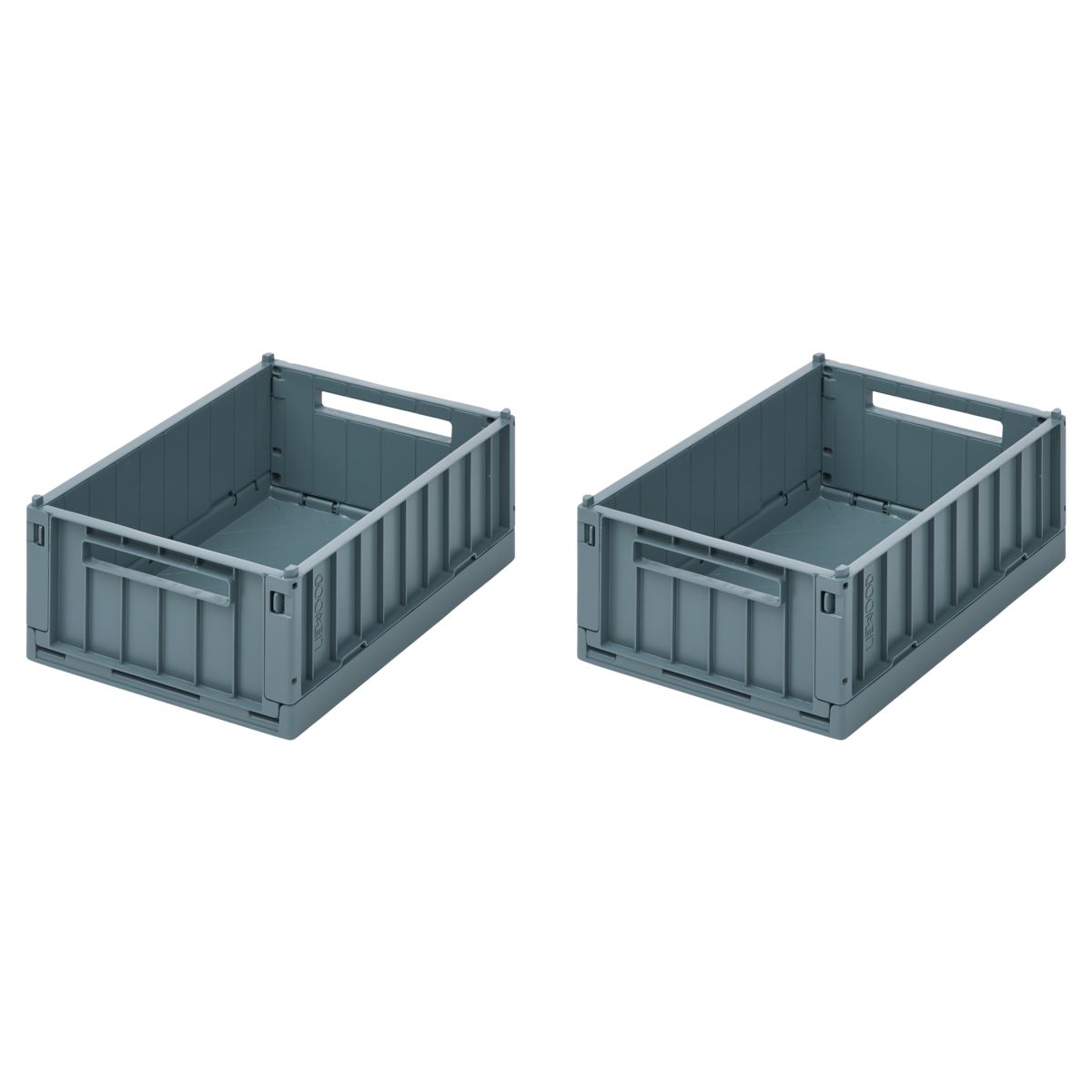 WESTON Small Storage Box 2-Pack - Whale blue