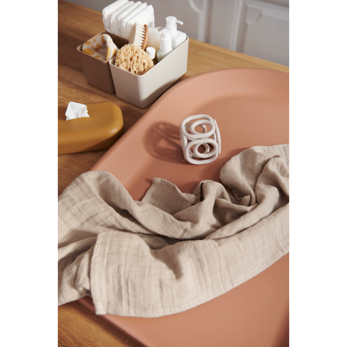 Liewood Emi Wet Wipes Cover - Dark rose - WET WIPES COVER
