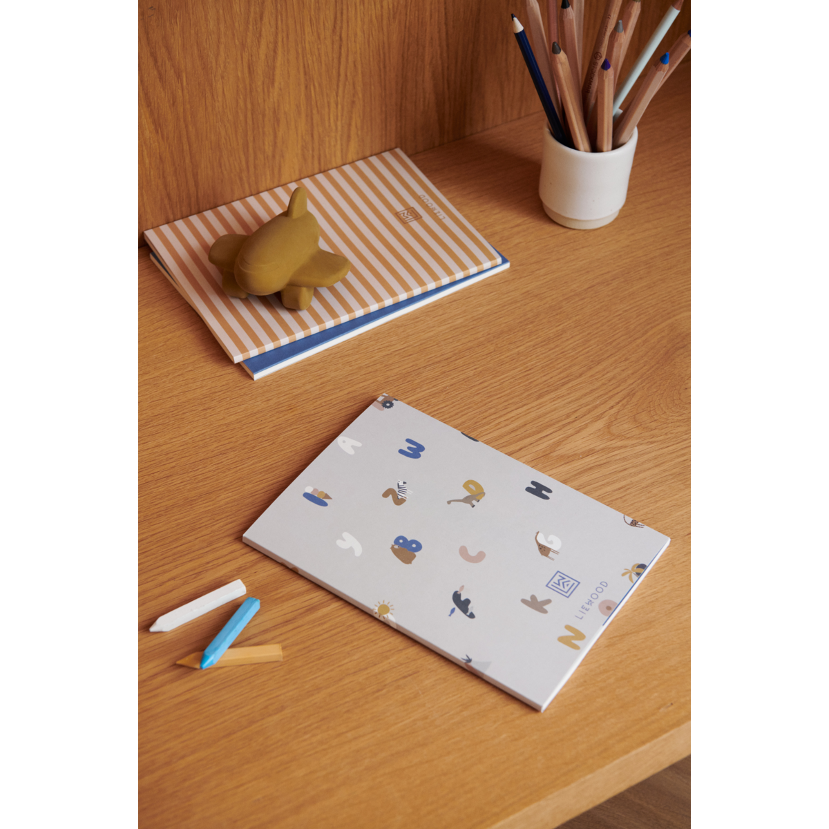 Liewood Sidney notebooks - Alphabet / Stripe mix - NOTEBOOK