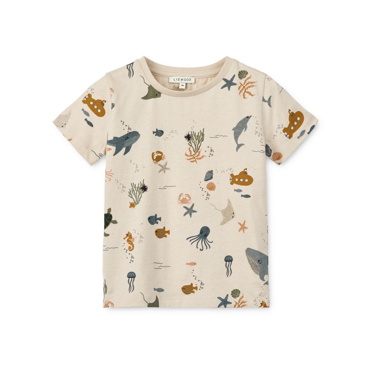 Apia Printed Short-sleeve T-shirt - Sea creature / Sandy