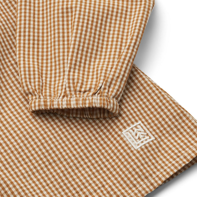 Liewood Alfa Blouse Shirt - Y/D Check Golden caramel / Sandy - SHIRT