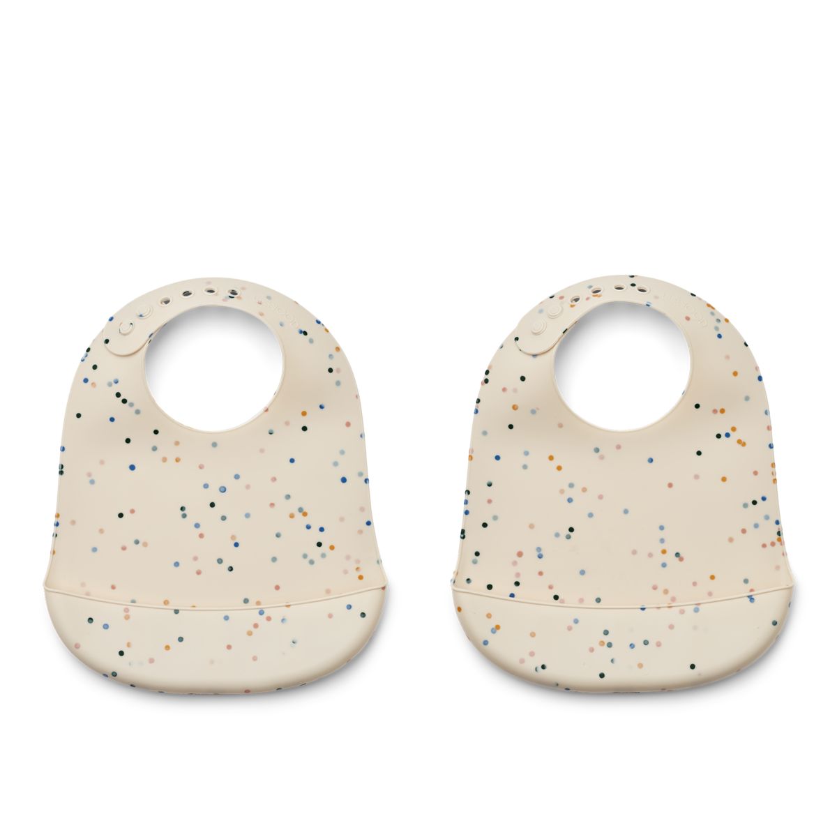 Liewood Tilda Printed Bib 2-Pack - Splash dots / Sea shell - BIB