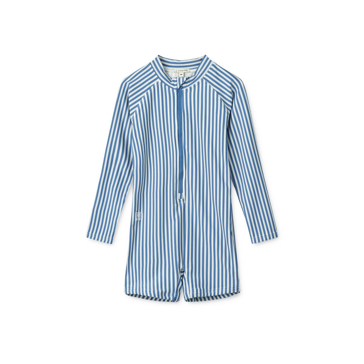 Liewood Max striped long-sleeve swimsuit - Y/D stripe Riverside / Creme de la creme - SWIMSUIT