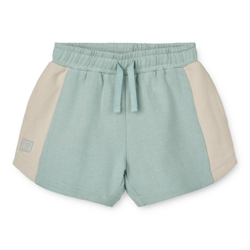 Liewood Altrud sweat shorts - Ice blue / Sandy - SHORTS
