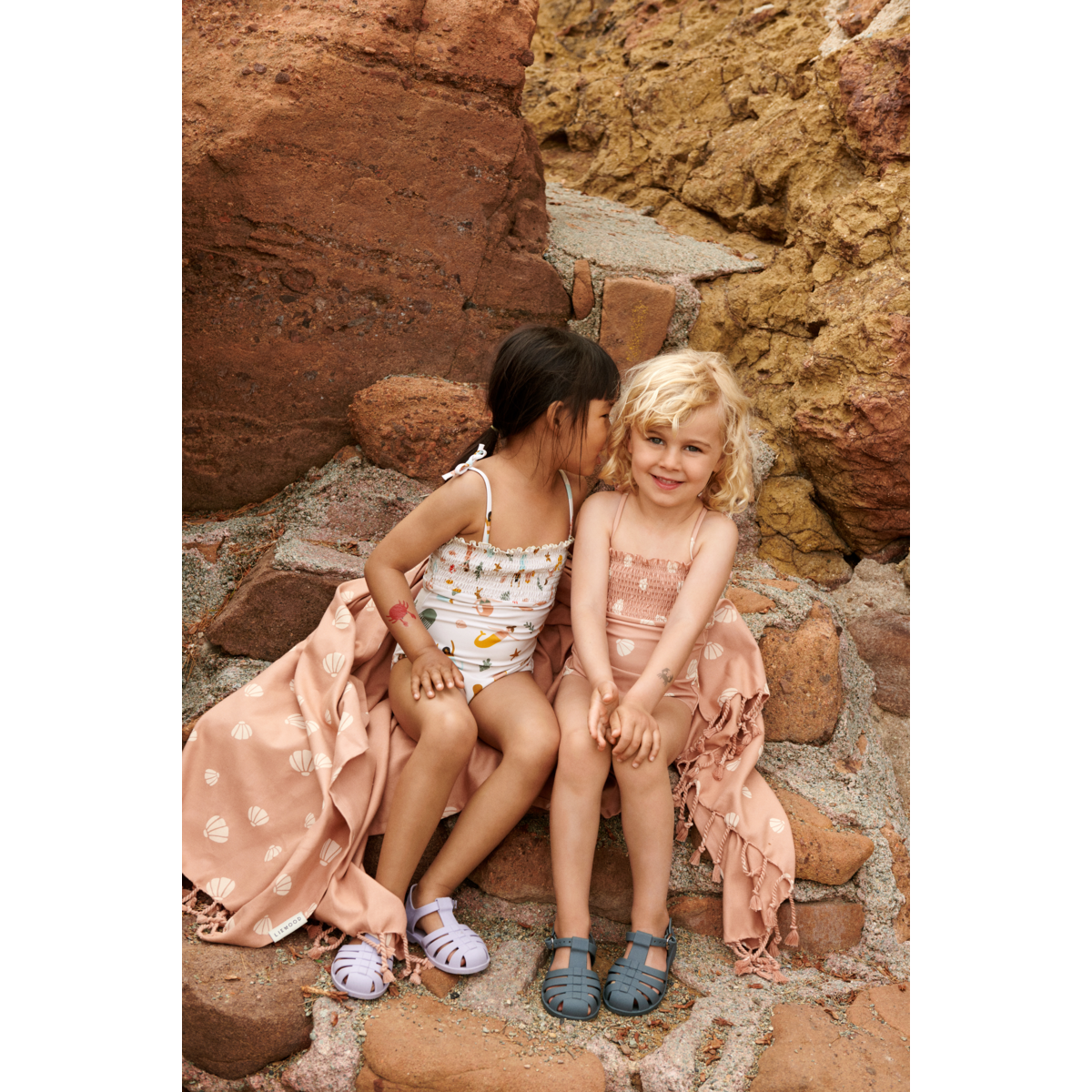 Liewood Bre Beach Sandals - Whale blue - BEACH SANDALS