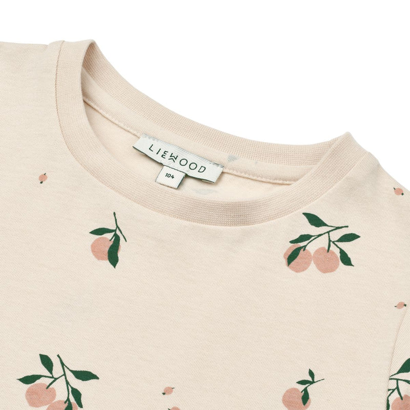 Liewood Apia printed cotton t-shirt - Peach / Sea shell - TSHIRT