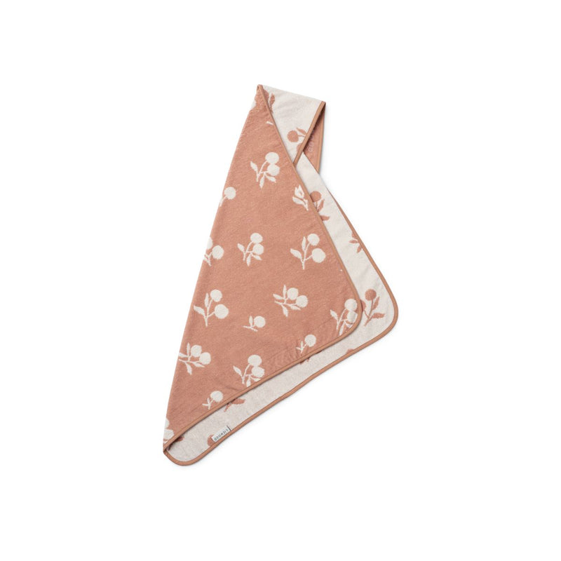 Liewood Alba Hooded Baby Towel - Peach / Sea shell - TOWEL / WASHCLOTH