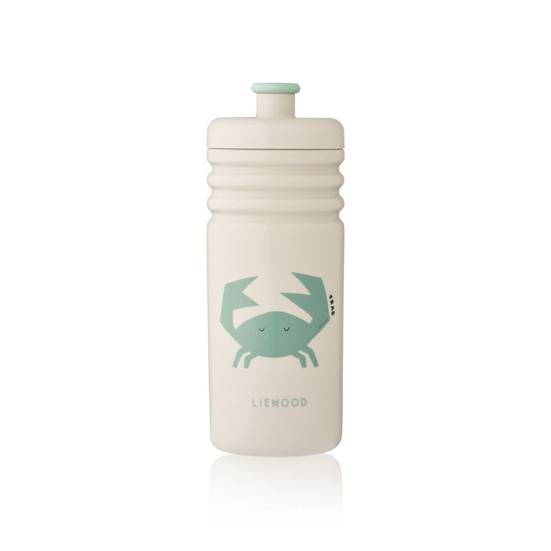 Liewood Lionel statement water bottle - Oh crab / Sandy - WATER BOTTLE