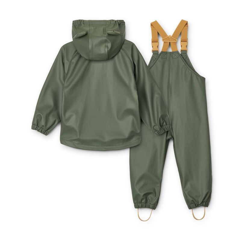 Liewood Melodi Rainwear Set Mini - Hunter green - SET