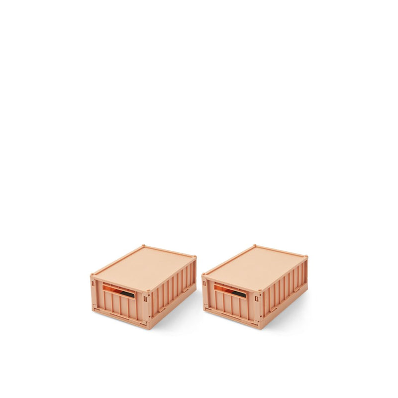 Weston Small Storage Box With Lid 2 Pack - Tuscany rose – Liewood
