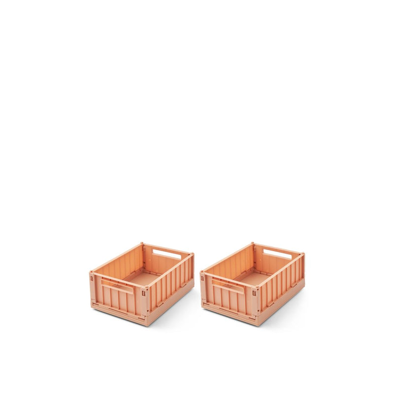 Liewood Weston Small Storage Box With Lid 2 Pack - Tuscany rose - STORAGE BOX