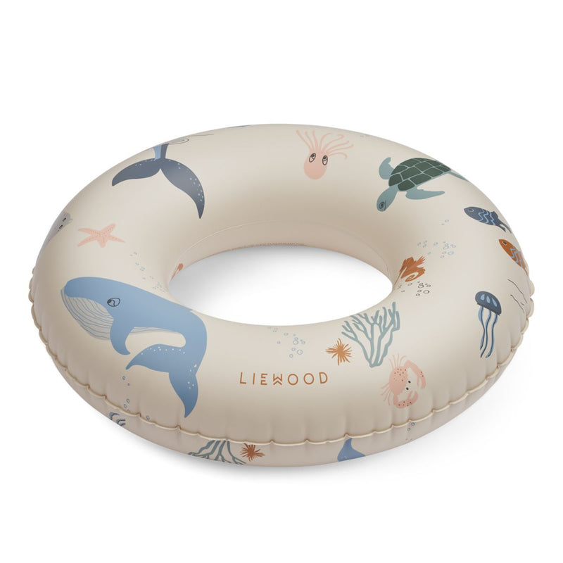 Liewood Baloo Swim Ring Small - Sea creature / Sandy - SWIM RING