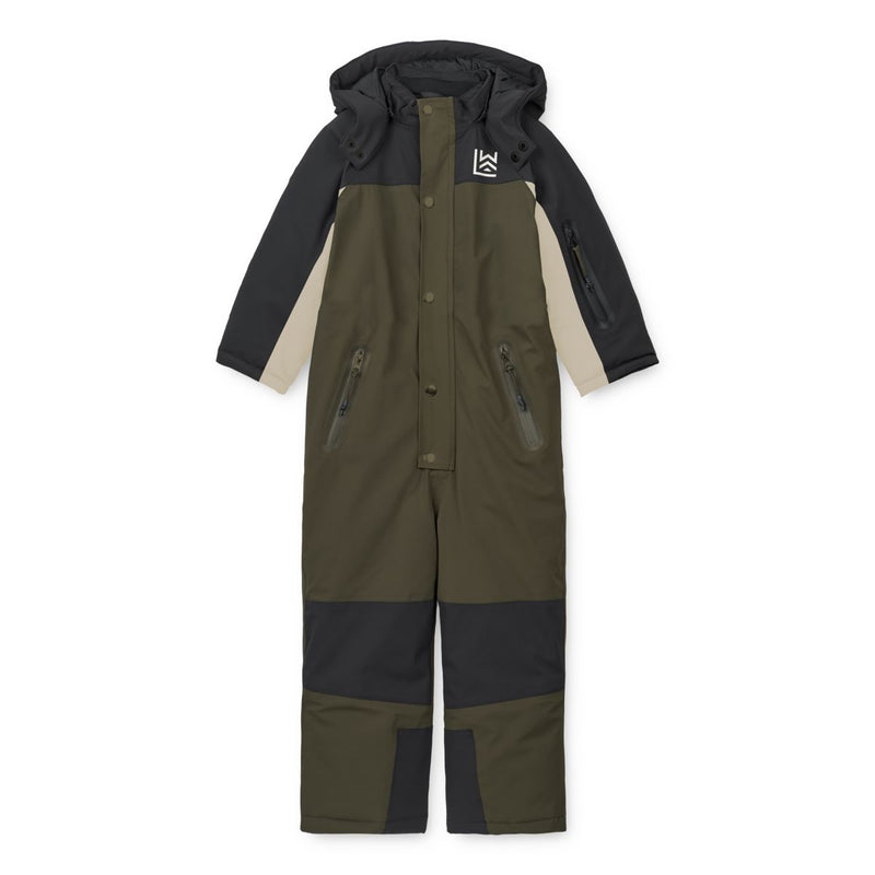 Liewood Sune Snow Suit - Black panther / Army brown - SUIT