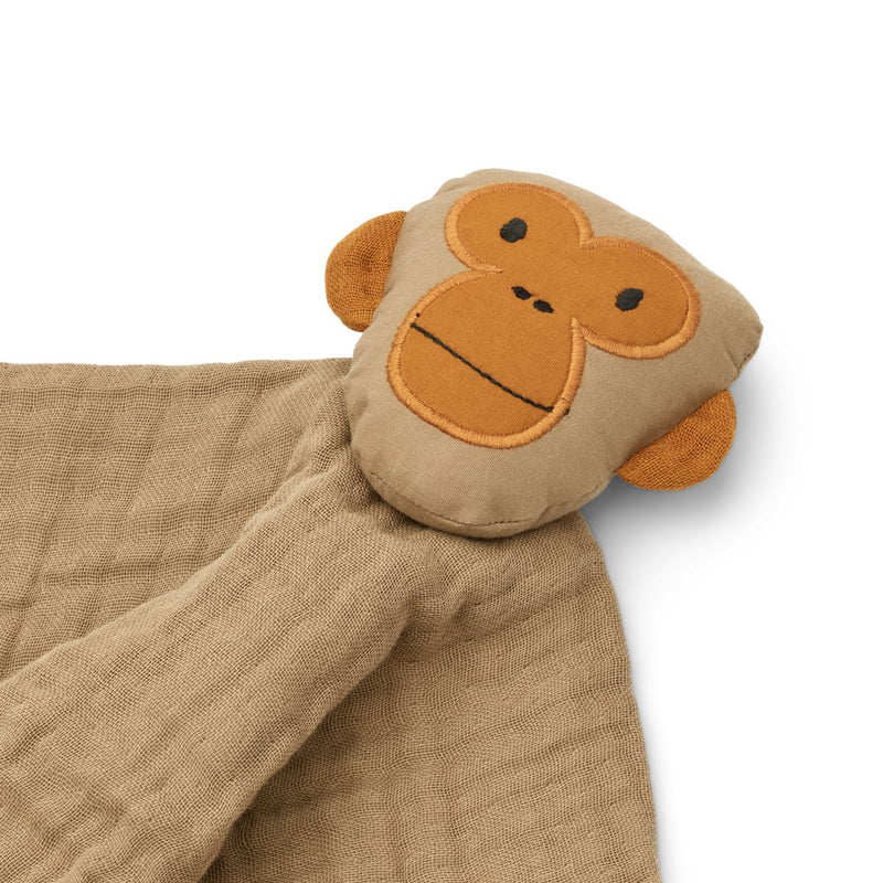 Liewood Addison Cuddle Cloth - Monkey / Oat - TEDDY