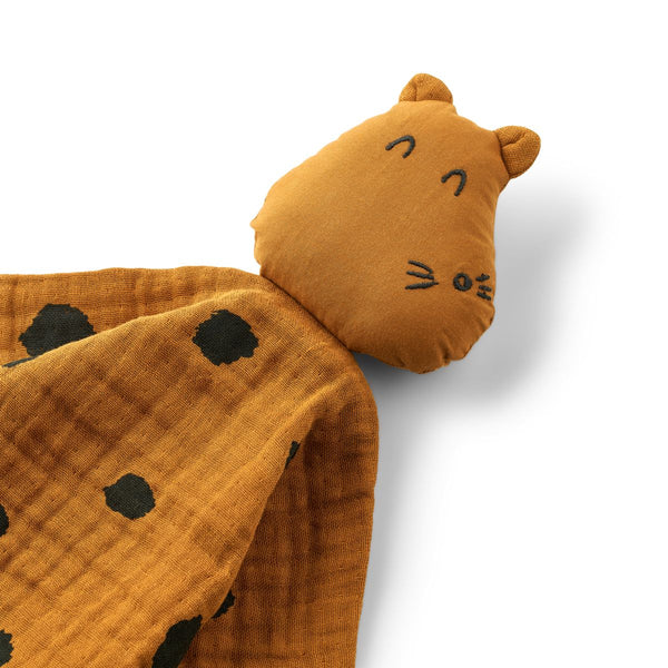 Liewood Addison Cuddle Cloth - Leopard / Golden caramel - TEDDY