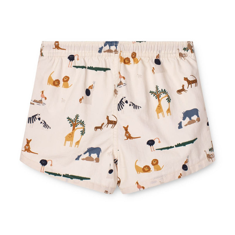 Liewood aiden printed board shorts - All together / Sandy - BOARD SHORTS