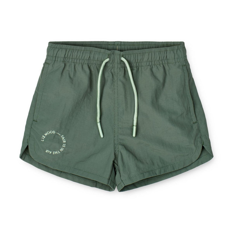 Liewood aiden printed board shorts - Garden green - BOARD SHORTS