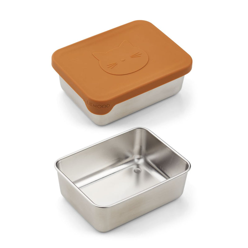 Liewood Ako snack box - Cat mustard - SNACKBOX