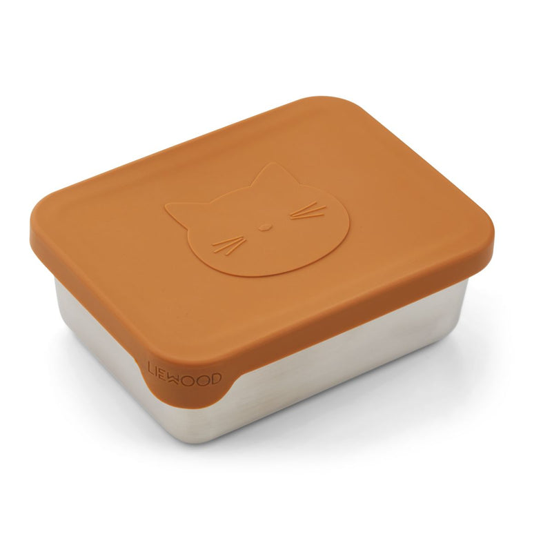 Liewood Ako snack box - Cat mustard - SNACKBOX