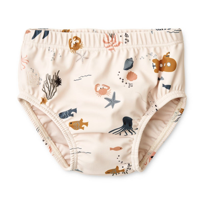 Liewood Anthony Baby Swim Pants - Sea creature / Sandy - SWIMPANTS