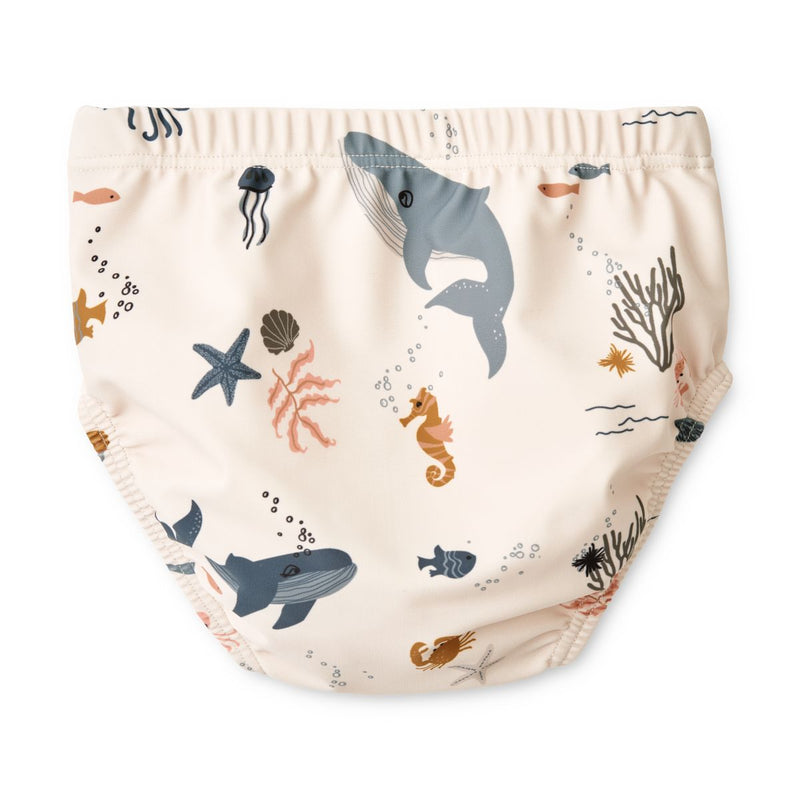 Liewood Anthony Baby Swim Pants - Sea creature / Sandy - SWIMPANTS
