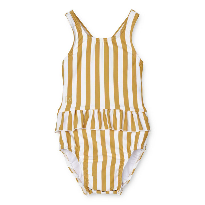Liewood Amina baby swimsuit - Stripe Yellow mellow / White - SWIMSUIT