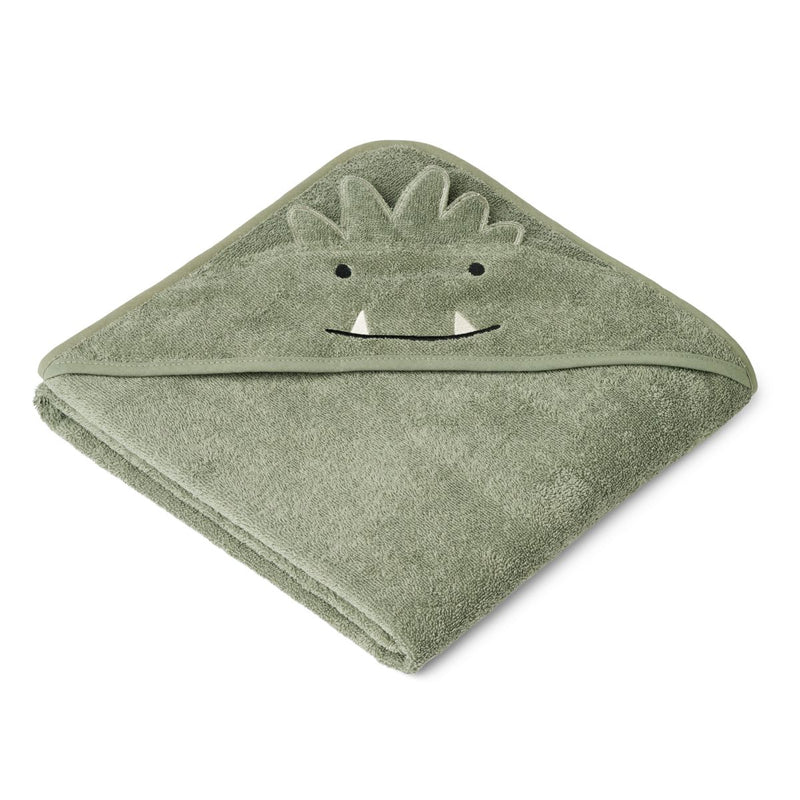 Liewood Augusta Hooded Junior Towel - Faune green - TOWEL / WASHCLOTH